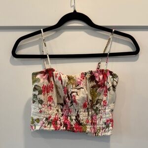 Abercrombie floral crop top